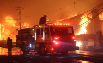 Foto del incendios de Los Ángeles