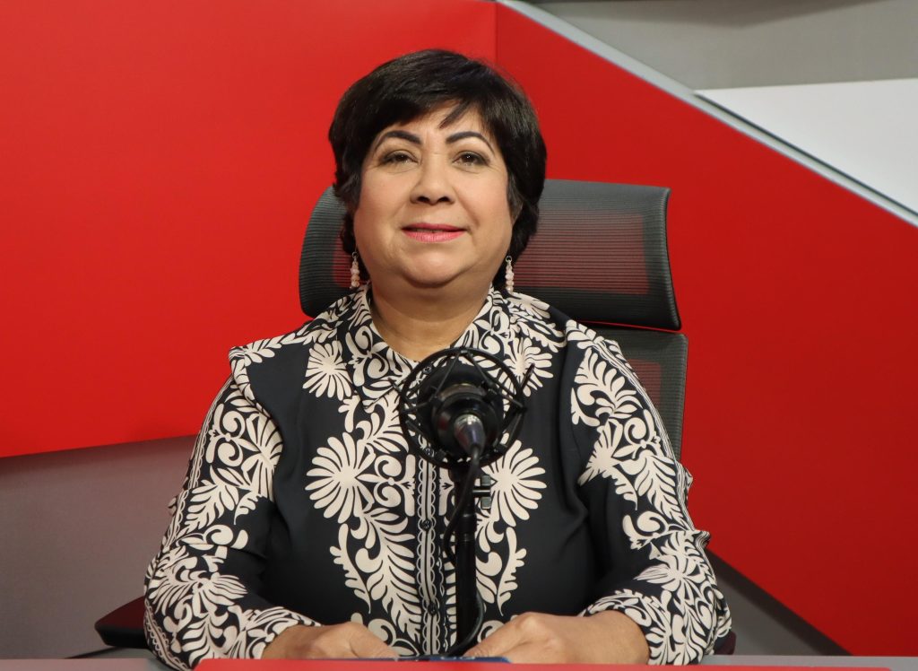 Delia Josefina Ortiz, precandidata presidencial en las internas del PRM en 2023. (Foto: Luis Montero).