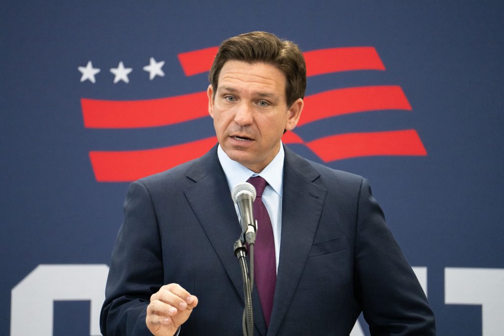 El republicano Ron DeSantis, gobernador de Florida