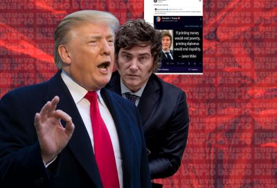 Donald Trump, presidente de Estados Unidos y Javier Milei, presidente de Argentina