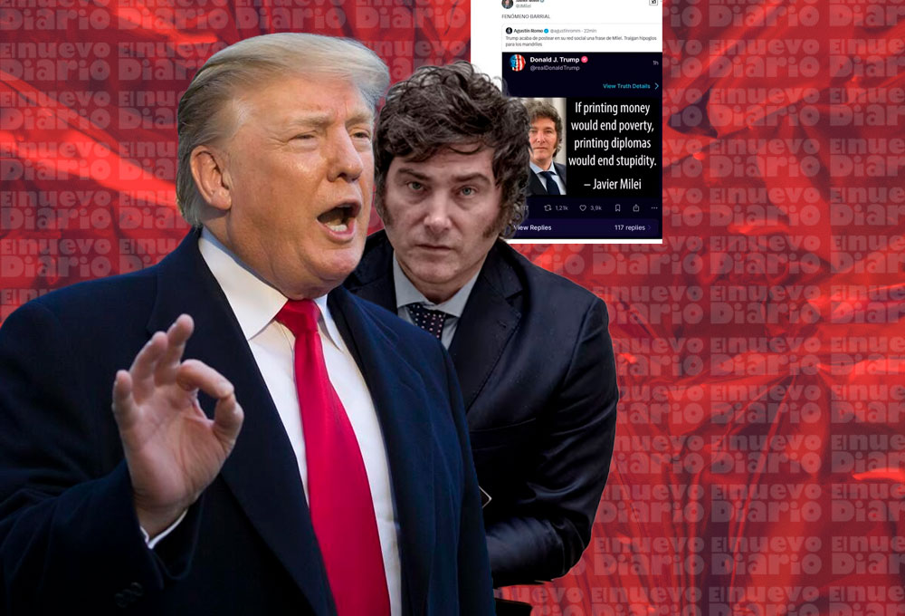 Donald Trump, presidente de Estados Unidos y Javier Milei, presidente de Argentina