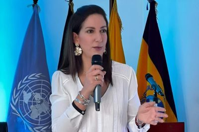 Alegría Crespo, ministra de Educación de Ecuador