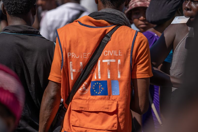 Miembro de la comunidad humanitaria que trabaja en Haití