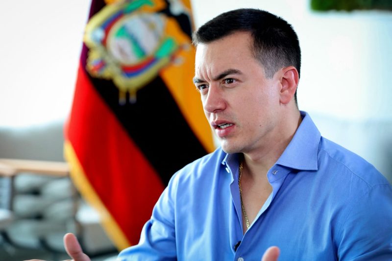 Daniel Noboa, presidente de Ecuador