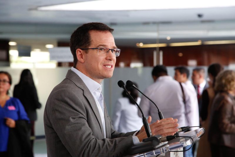 Ricardo Anaya, líder de la oposición en el Senado mexicano