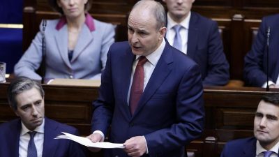 El primer ministro de Irlanda, Micheàl Martin, instó este jueves a que la Unión Europea (UE) y Estados Unidos ejerzan presión sobre Israel para poner fin "a la matanza y a la masacre" en Gaza.