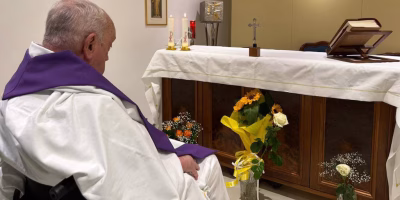 El papa Francisco en el hospital