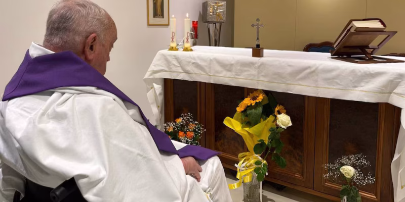 El papa Francisco en el hospital
