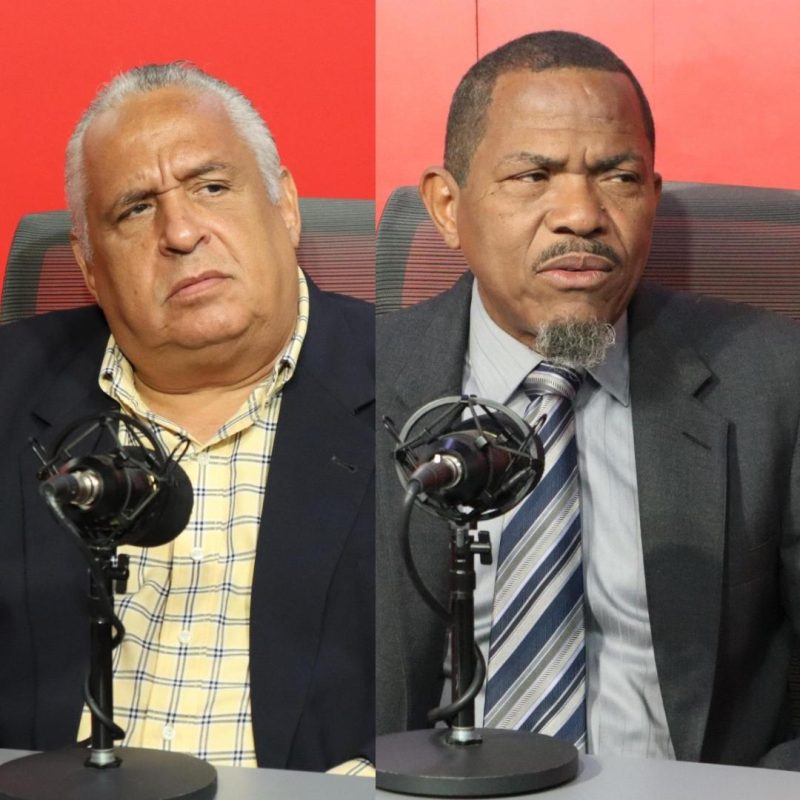 José Medina y Alberty Estrella, comunicadores. (Foto: El Nuevo Diario).