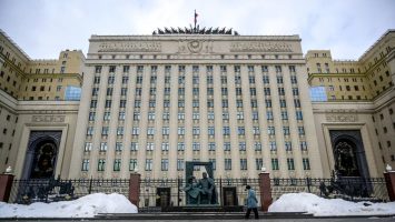 Fachada del Ministerio de Defensa de Rusia