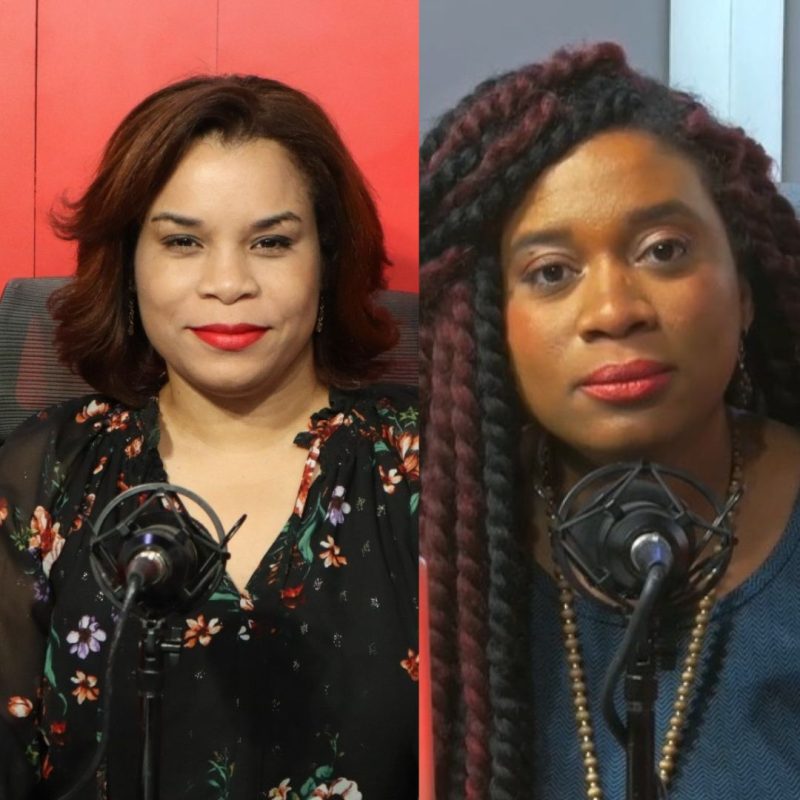 Abril Peña y Joysi Melenciano, comunicadoras. (Foto: El Nuevo Diario).