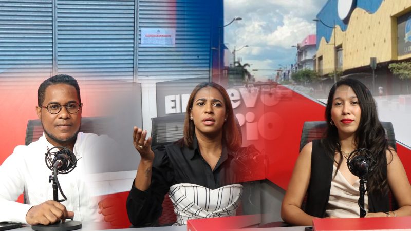 Los comunicadores José Alcántara, Nathaly Sánchez y Katherine Rodríguez (ArteJosué Vargas)