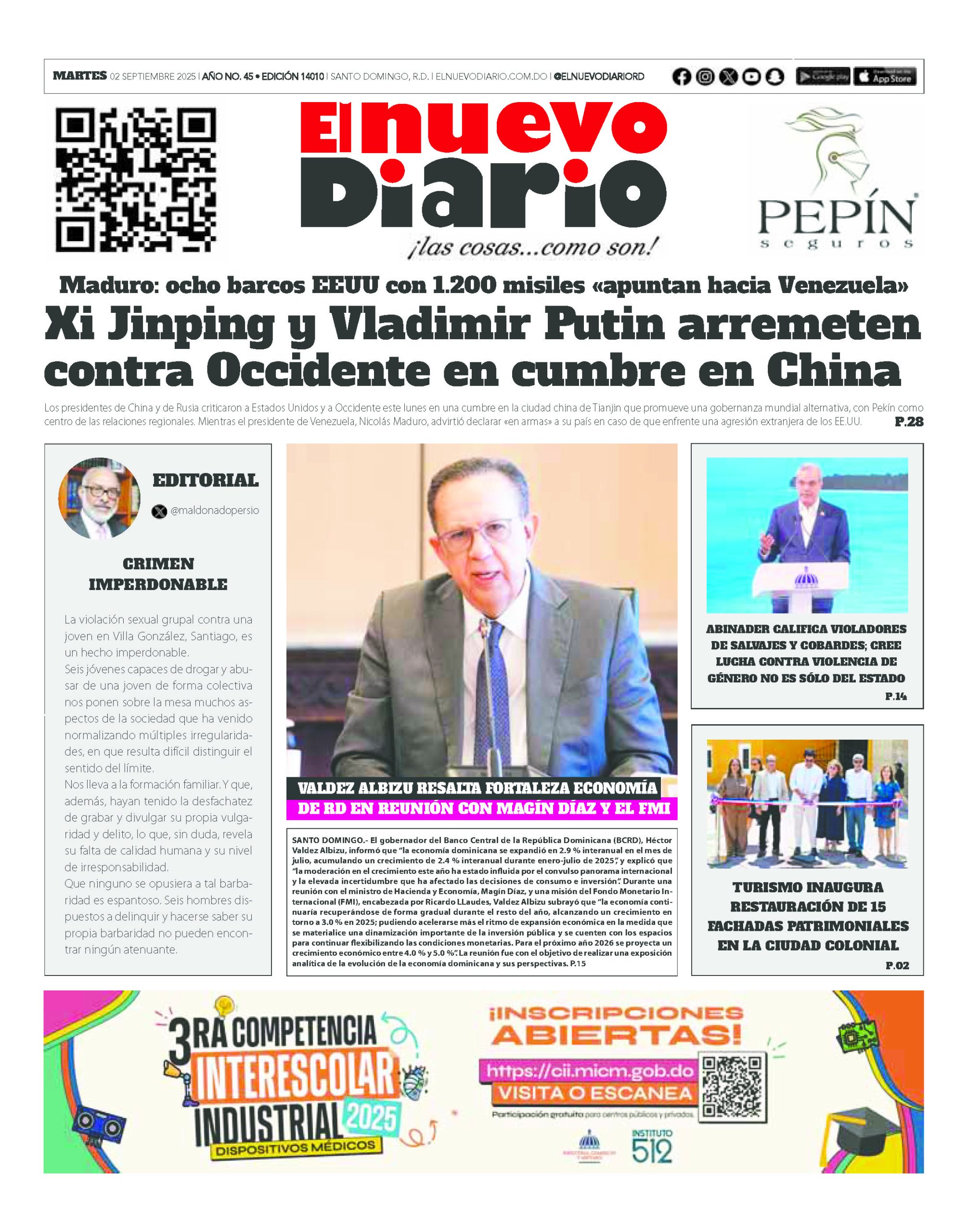 EDICIÓN IMPRESA1 septiembre 2025