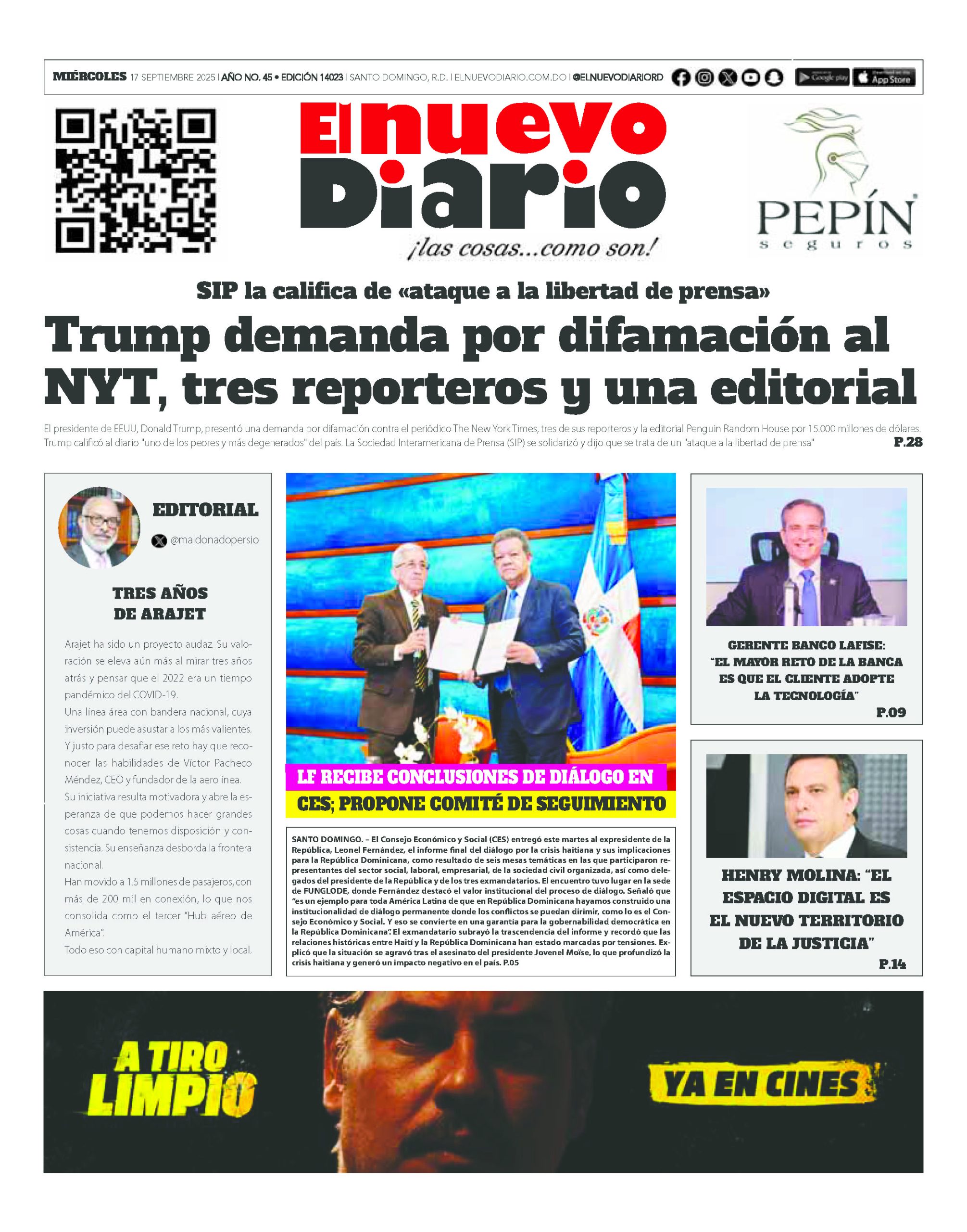 EDICIÓN IMPRESA16 septiembre 2025