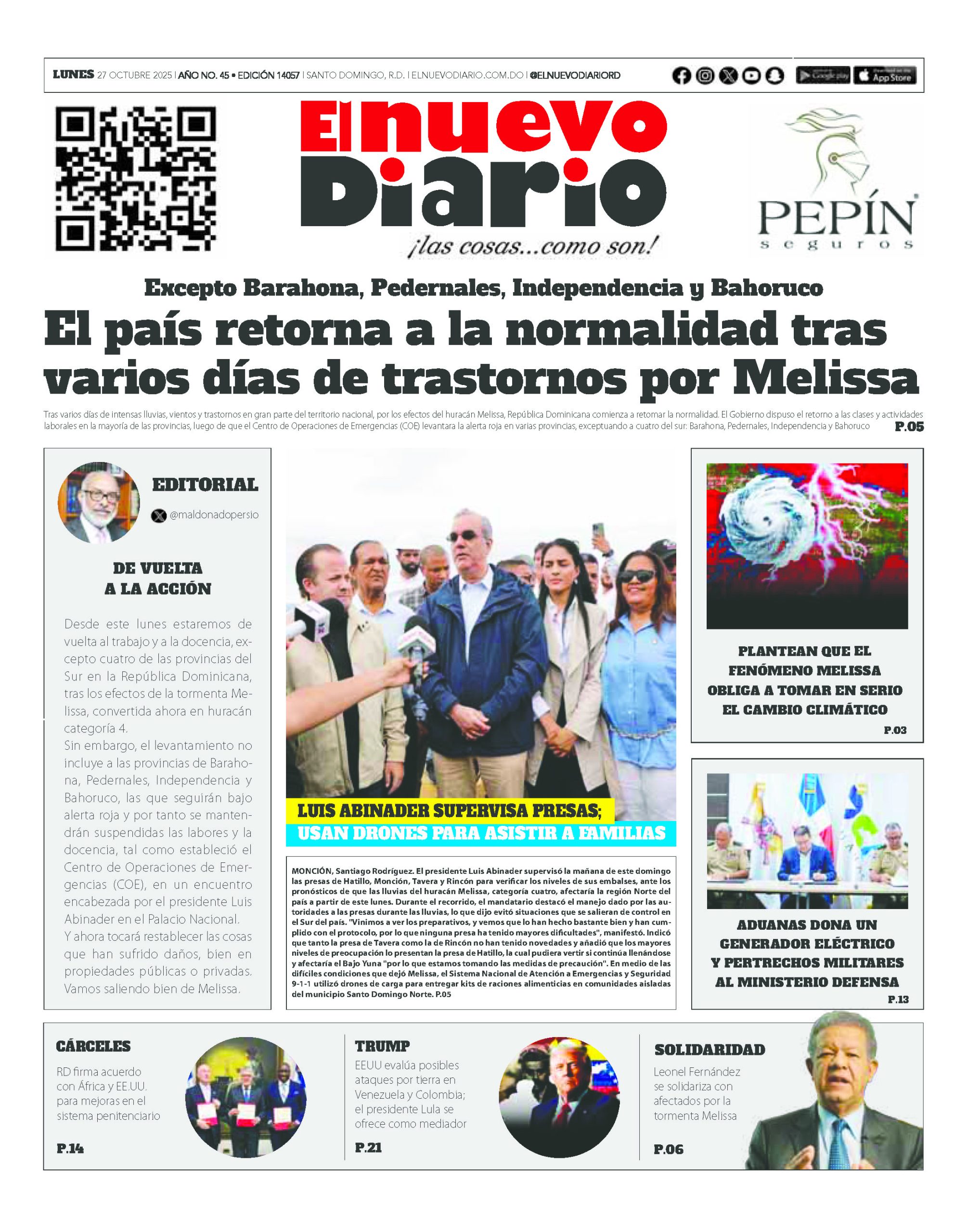 EDICIÓN IMPRESA26 octubre 2025