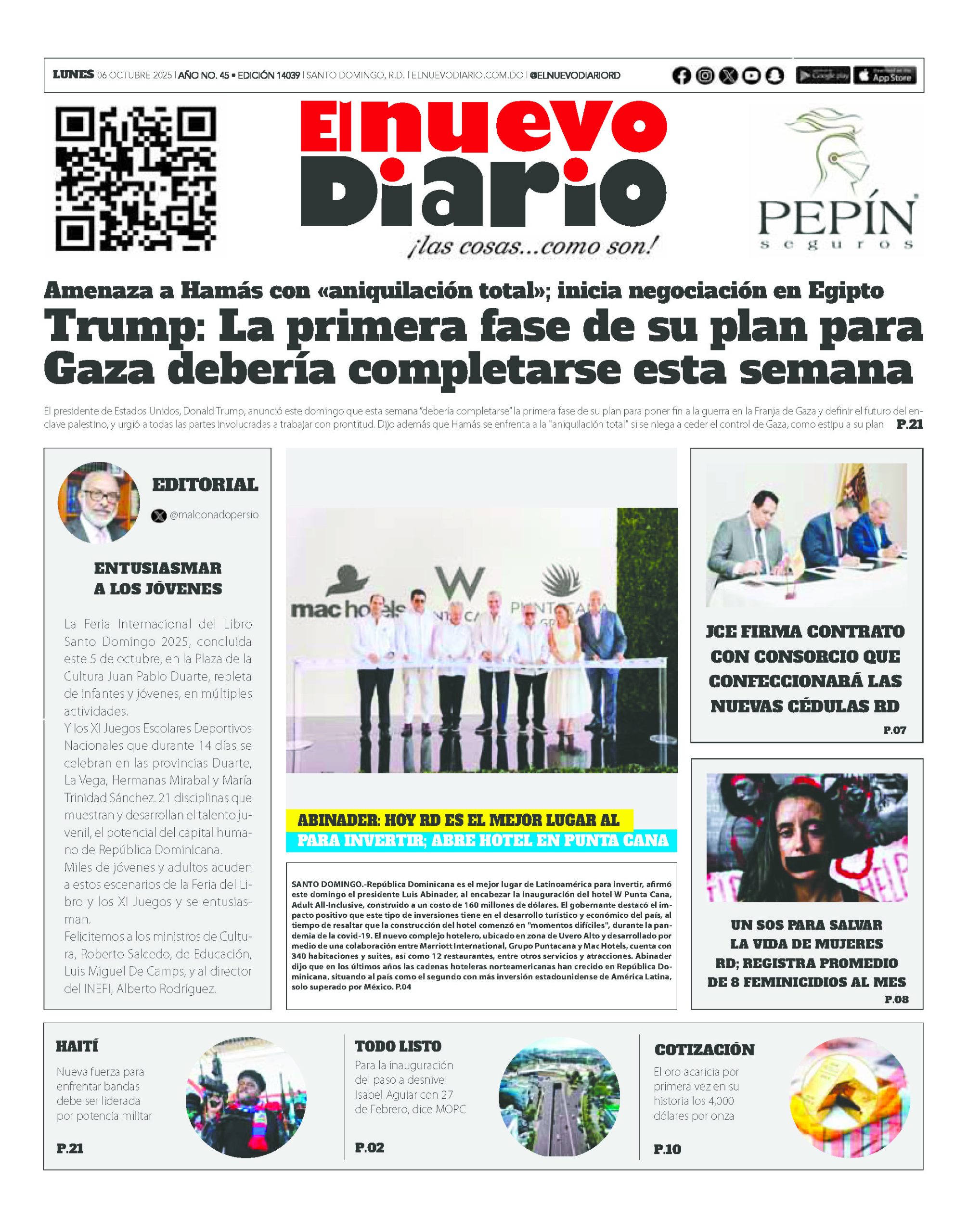 EDICIÓN IMPRESA5 octubre 2025