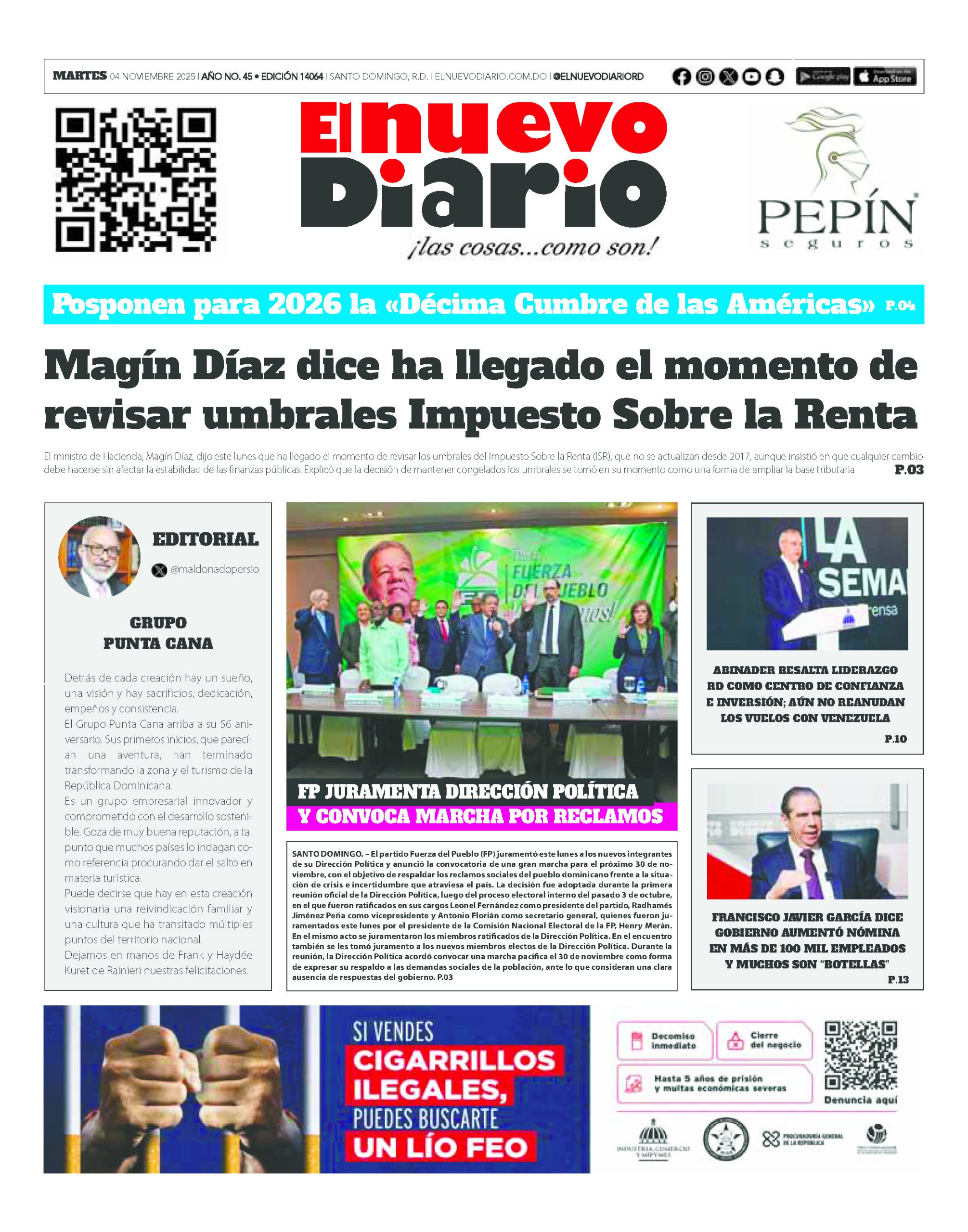 EDICIÓN IMPRESA3 noviembre 2025