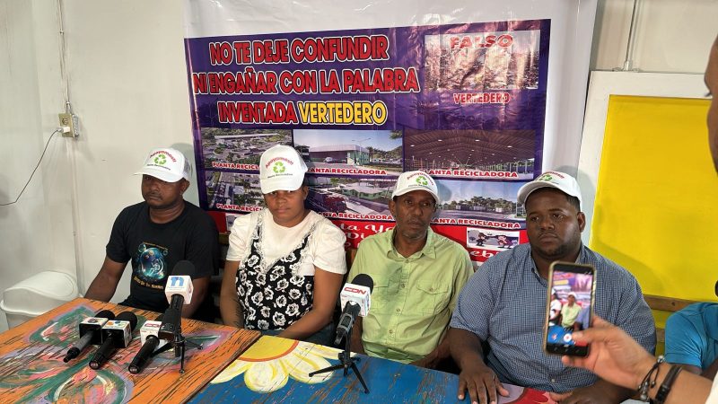 Comunitarios de La Cuaba niegan construcción de vertedero y apoyan planta recicladora