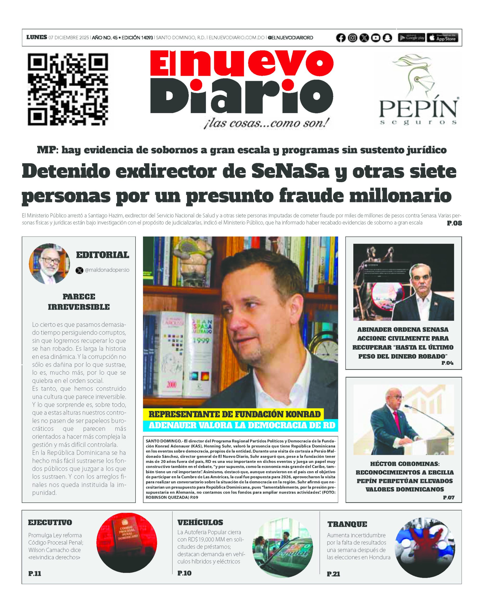 EDICIÓN IMPRESA7 diciembre 2025