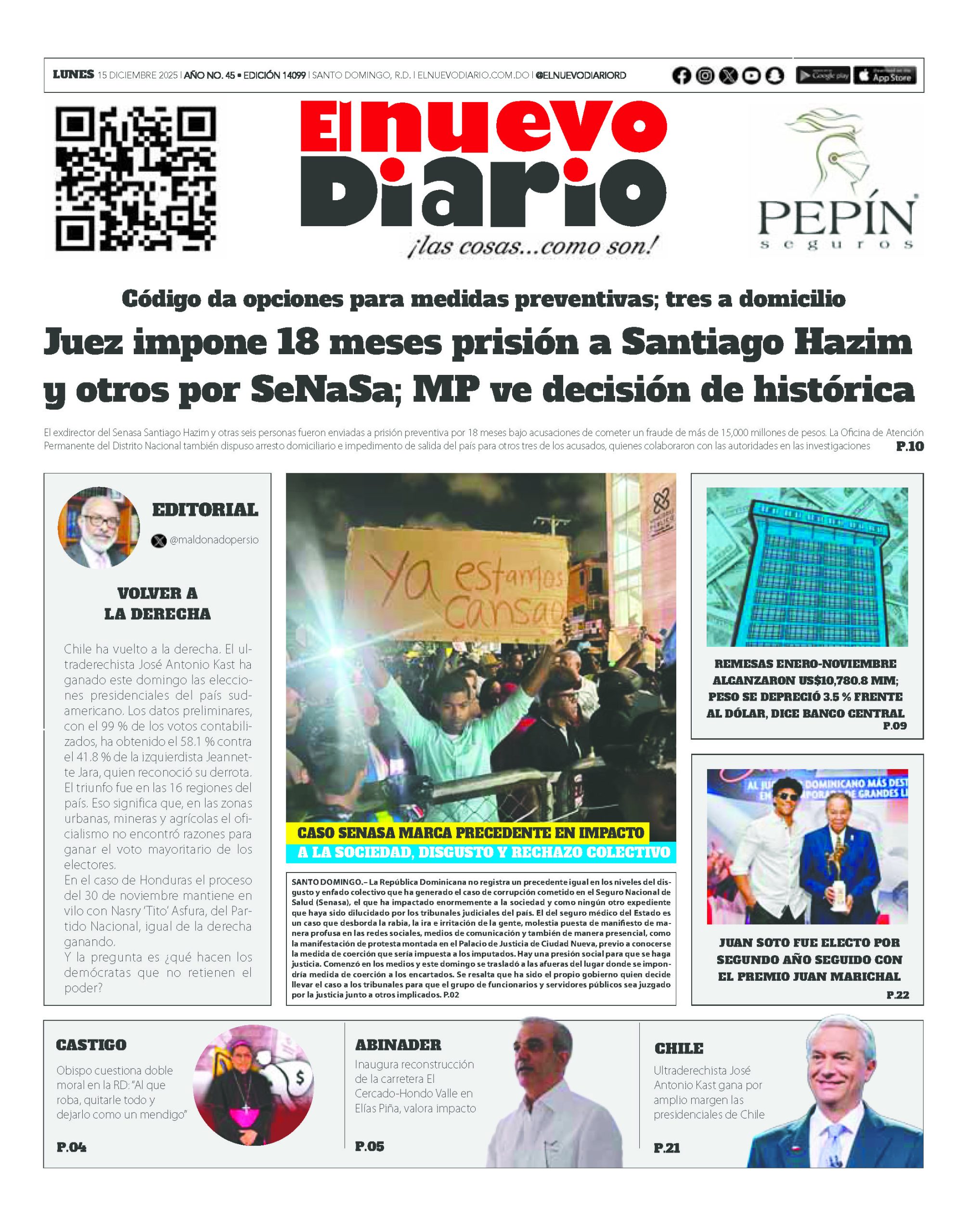 EDICIÓN IMPRESA14 diciembre 2025