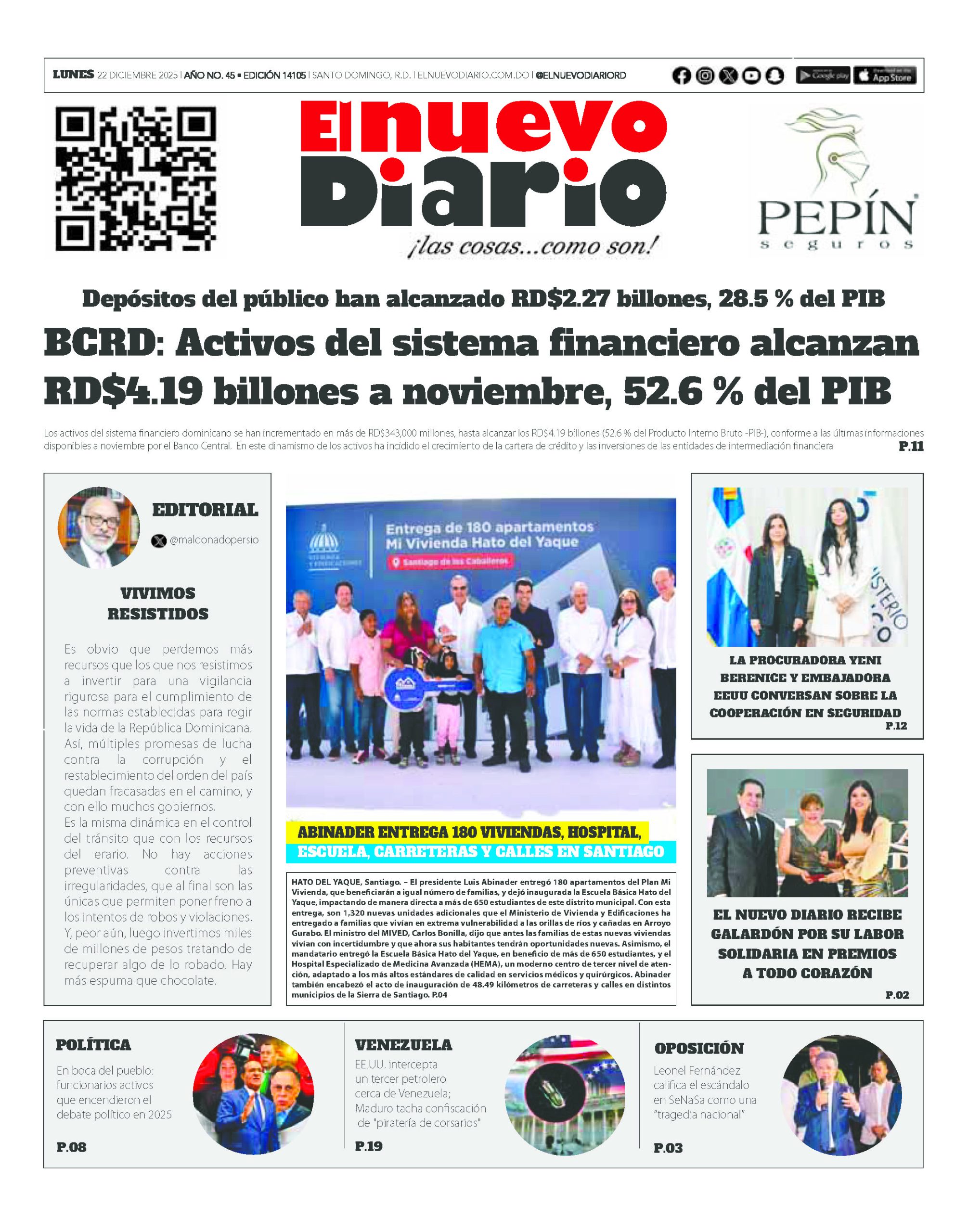 EDICIÓN IMPRESA21 diciembre 2025