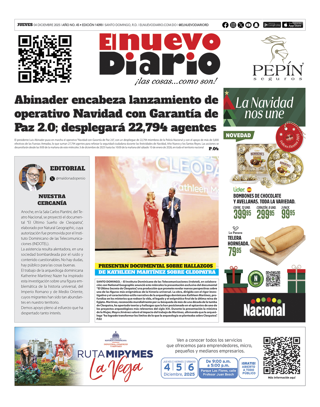 EDICIÓN IMPRESA3 diciembre 2025