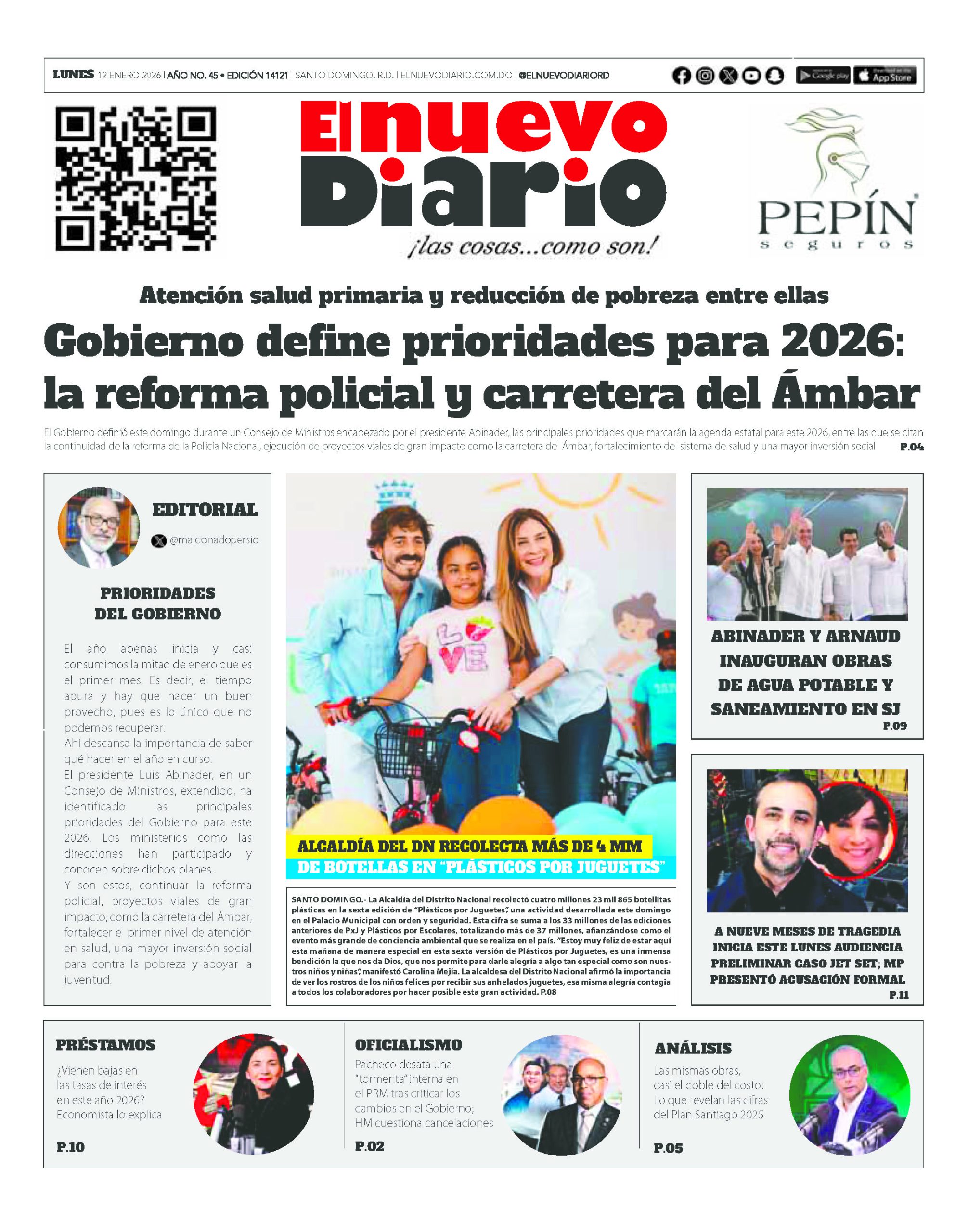 EDICIÓN IMPRESA11 enero 2026