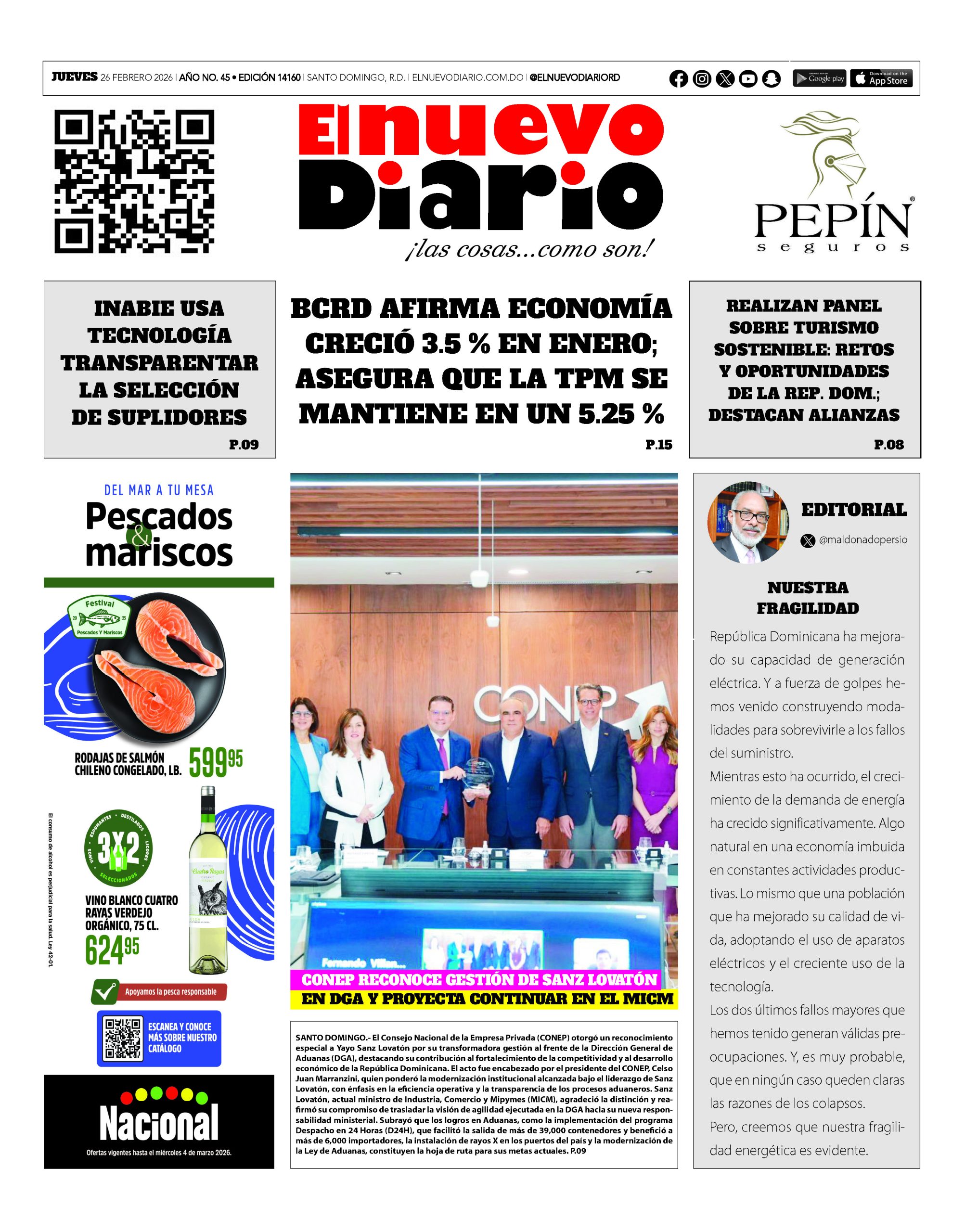 EDICIÓN IMPRESA25 febrero 2026