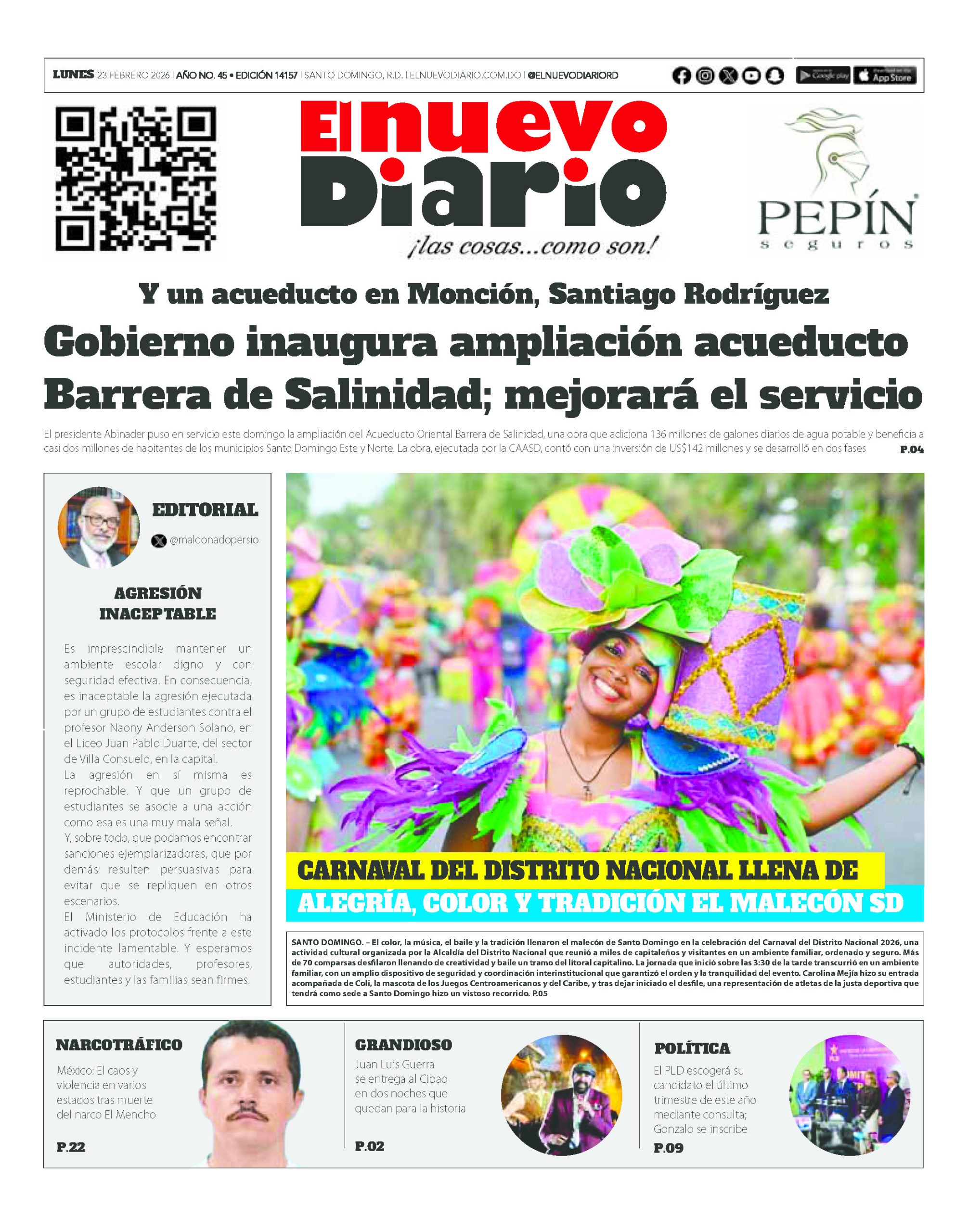 EDICIÓN IMPRESA22 febrero 2026