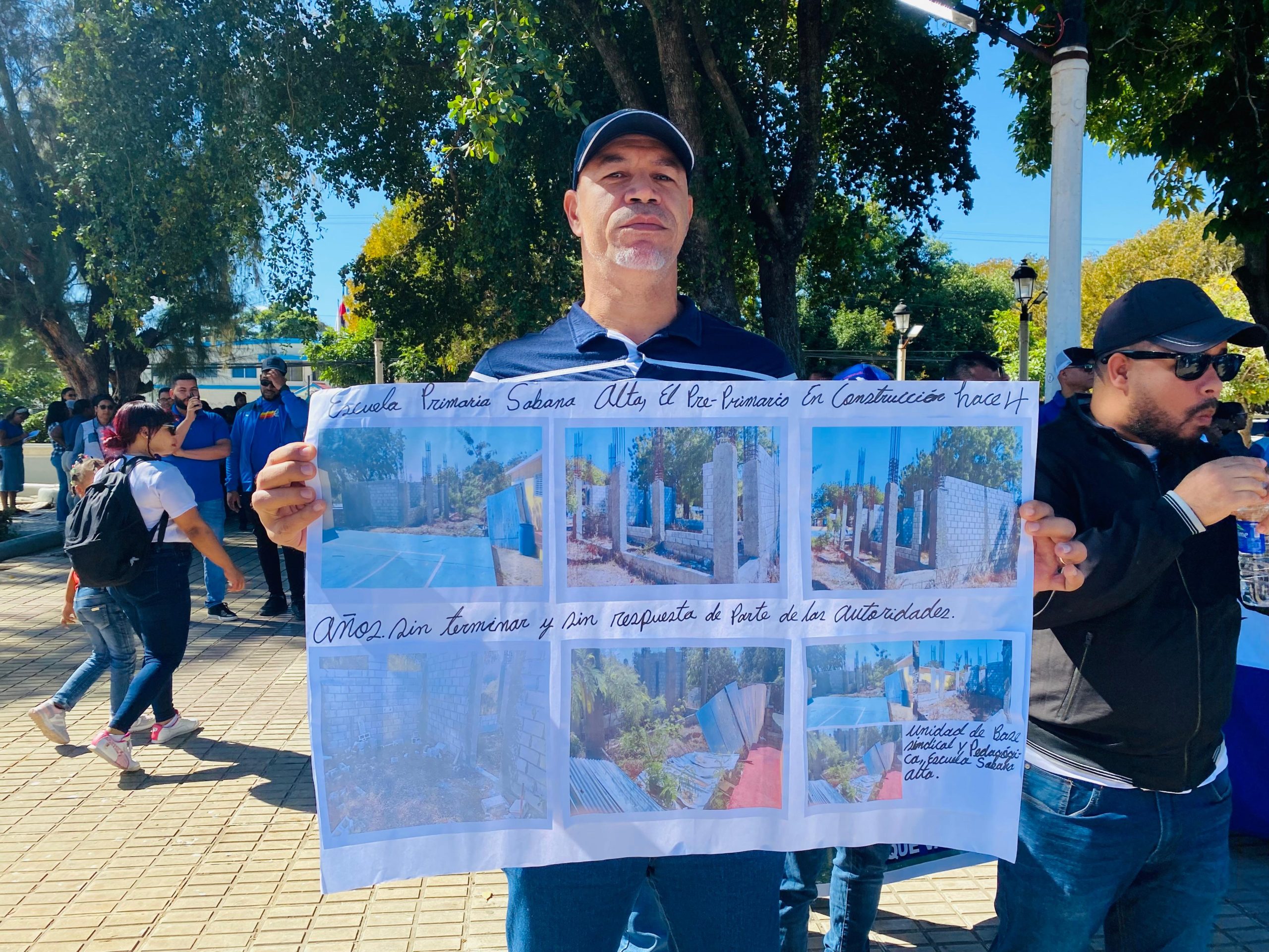 ADP en San Juan protestan por centros educativos inconclusos y reclaman nombramiento de docentes (2)