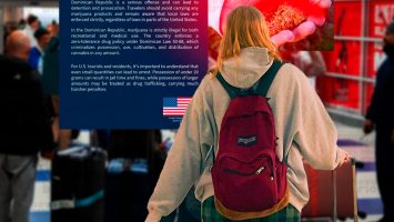 Embajada de EE.UU. en RD reitera a viajeros prohibición de marihuana en territorio dominicano