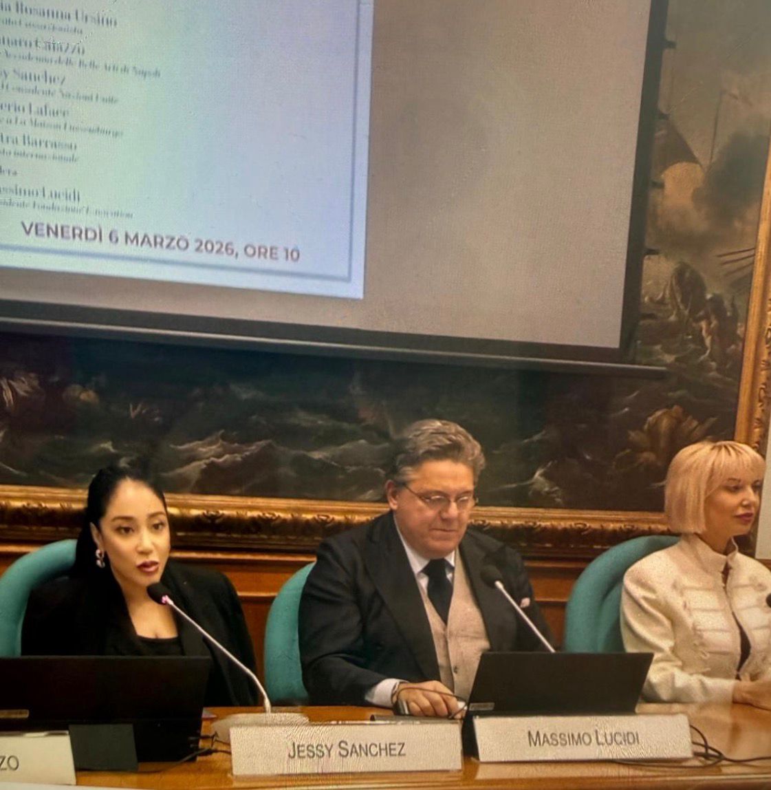 Jessy Sánchez participa en asamblea en el Parlamento italiano en actividades previas al Día Internacional de la Mujer (2)