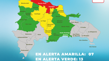 (VIDEO) COE eleva a 22 las provincias en alerta; Puerto Plata y Espaillat en rojo