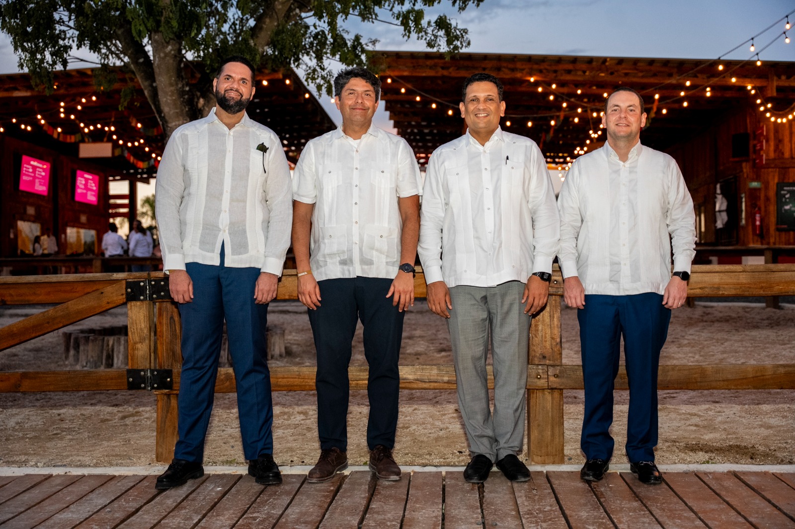 Ejecutivos Pedro Ávila, Guillermo Méndez, Ariel Pérez y Andrés Abbott presentes en FECHA 2026. (Fuente externa)