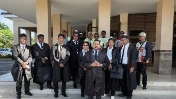 Abogados de Puerto Plata realizan parada pacífica en respaldo a servidores del Poder Judicial