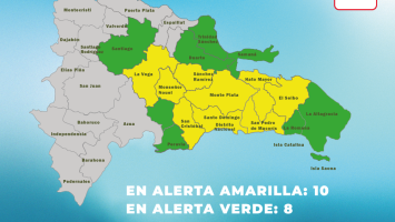 COE mantiene nueve provincias en alerta amarilla y ocho en verde por vaguada