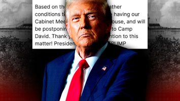 Trump mueve a Washington por mal clima la reunión de gabinete que convocó en Camp David