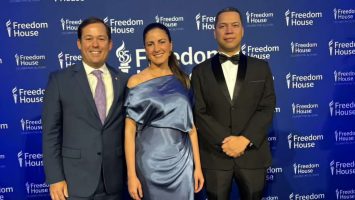 Jatzel Román asiste a 85 aniversario de Freedom House en Washington junto a defensores de la libertad