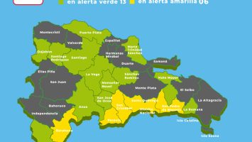COE amplía alertas por lluvias; seis demarcaciones permanecen en amarillo