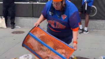 Nueva York sortea papeleras con colores de los Knicks tras vídeo viral de robo
