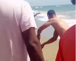 Sacan cuerpo de niño ahogado de playa en Nagua; había sido reportado como desaparecido