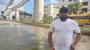 Comunitarios de Cienfuegos exigen a Coraasan la reparación de una fuga de agua en la Avenida Tamboril