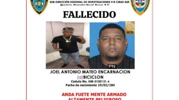 Muere presunto delincuente «Biciclón» tras «enfrentar» a tiros a una patrulla policial en Samaná