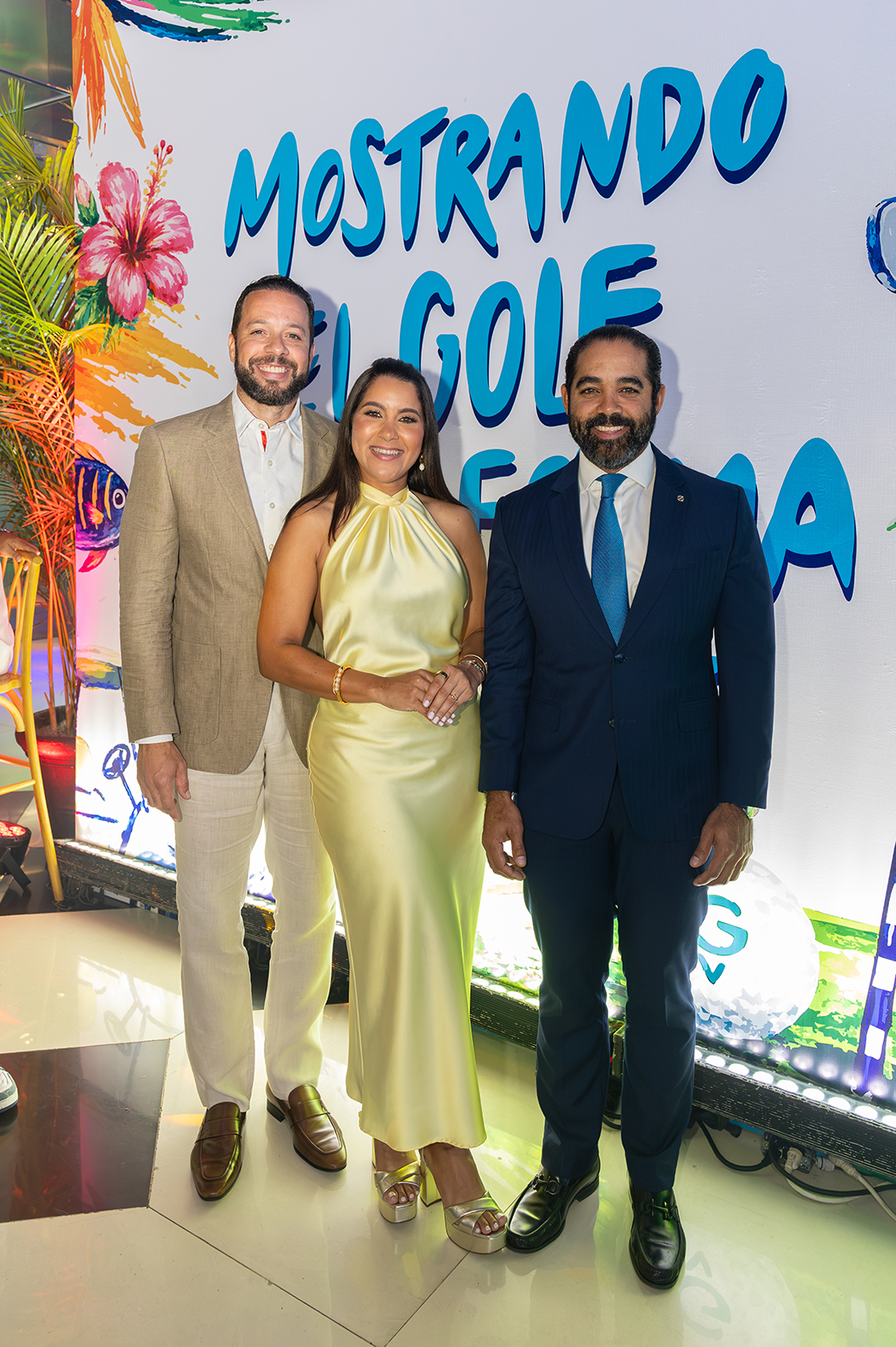 Euclides Marmolejos, Thania Marmelejos y Héctor Marmolejos