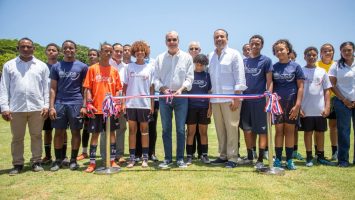 Abinader entrega Centro de Iniciación Deportiva en el Hogar Escuela Santo Domingo Savio