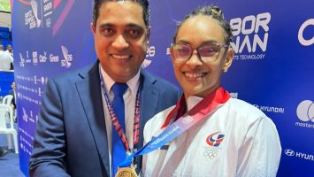 Ana Rosa conquista el primer oro dominicano; Abinader y Kelvin Cruz celebran histórica jornada del judo
