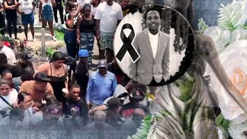 Entre dolor y reclamos de justicia, sepultan a joven ultimado por un agente de la Policía en Herrera