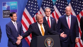 Trump desata polémica al confundir a Japón con Irán durante discurso en la OTAN