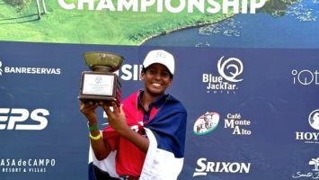 Alejandro Balbuena, campeón de la categoría 11-13 en Caribbean Amateur Junior Golf Championship