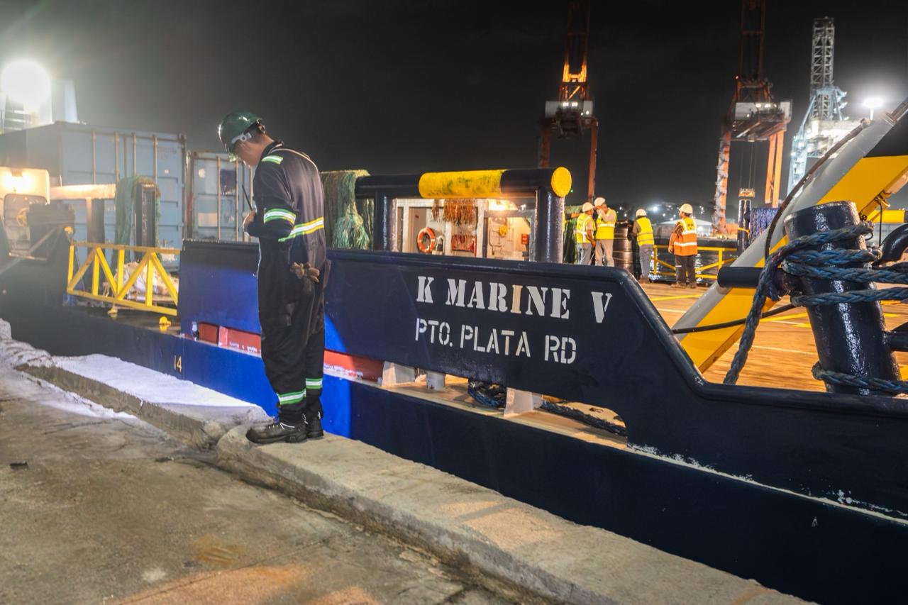 Buque K Marine V que llevará ayuda humanitaria a Venezuela (Foto: Presidencia)